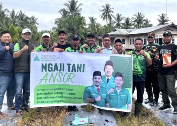 Wujudkan Pemberdayaan Kader, PC GP Ansor Meranti Gelar Ngaji Tani Ansor