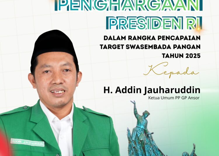 Raih Penghargaan Presiden, PW GP Ansor Riau Apresiasi Ketua Umum PP GP Ansor H. Addin Jauharuddin